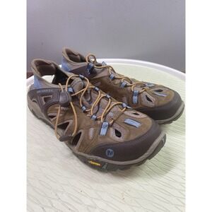 Merrell All Out Blaze Sieve Womens 10 Ladies Sandals Brown‎ Sugar Blue Heaven